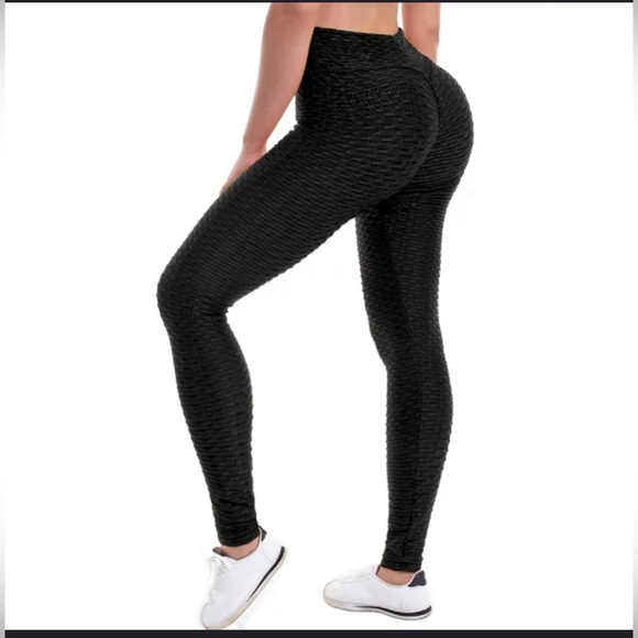 black scrunched leggings - Picture 3 of 3